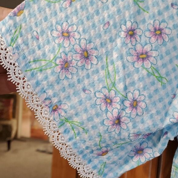 Floral Blue Women's Robe - Picture 5 of 9